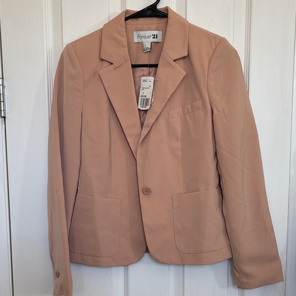 Forever 21 Women's Tan/Pink Blazer  TWO DAYS ONLY: until 2/7